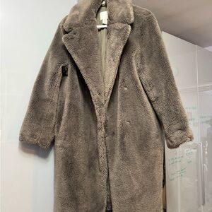 HM Women's Faux Fur Coat - Brown